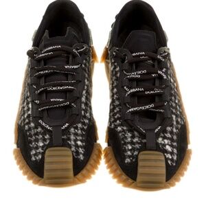 Dolce&Gabbana Tweed Pattern Sneakers